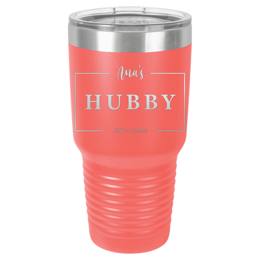 Hubby Anniversary 30oz Ringneck Tumbler